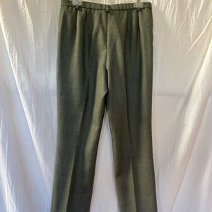 Vintage Pendleton Glen Plaid Wool Pants Olive Black Size 10 31” Waist